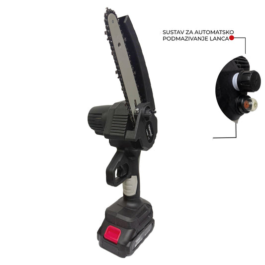 Trimax aku pila 24V sa sustavom za podmazivanje lanca | NOVO