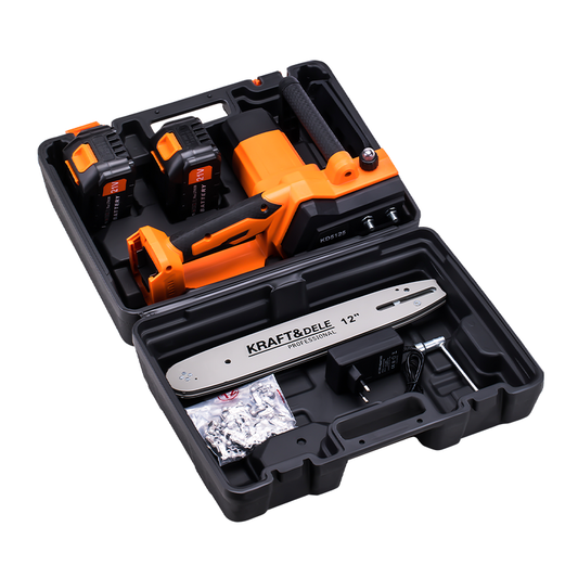 Kompaktna Aku pila | 2x 21V 4Ah + 2mača i 2 lanca