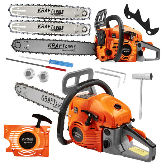 Kraft&Dele motorna pila 5,9 ks 2 lanca 40 cm+45cm