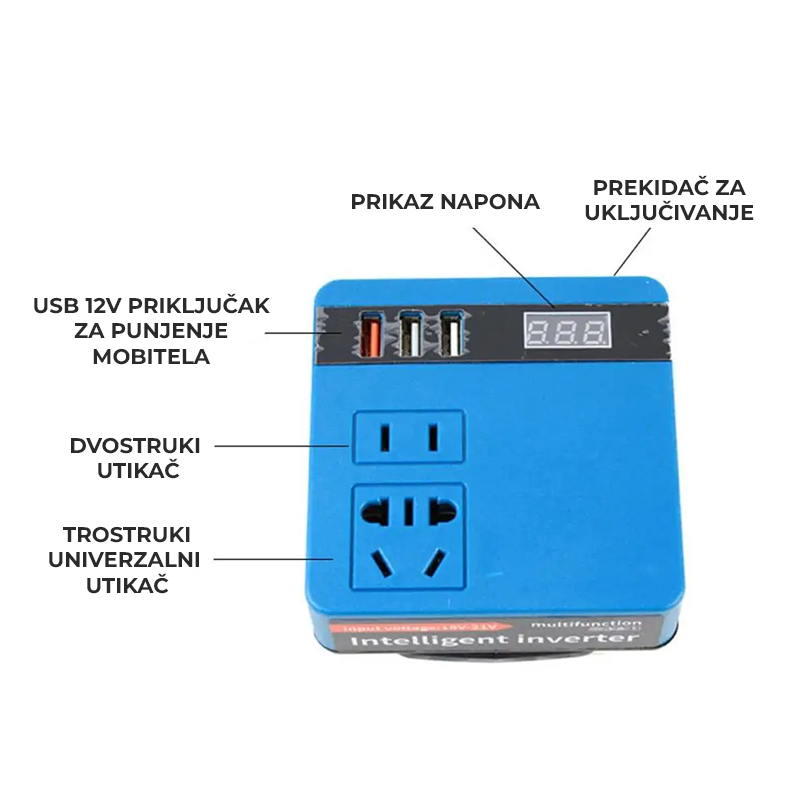 Inverter 21V u 220V - MAX 300W