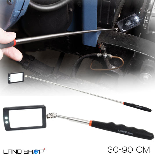 Inspekcijsko ogledalo teleskopsko sa LED lampicama