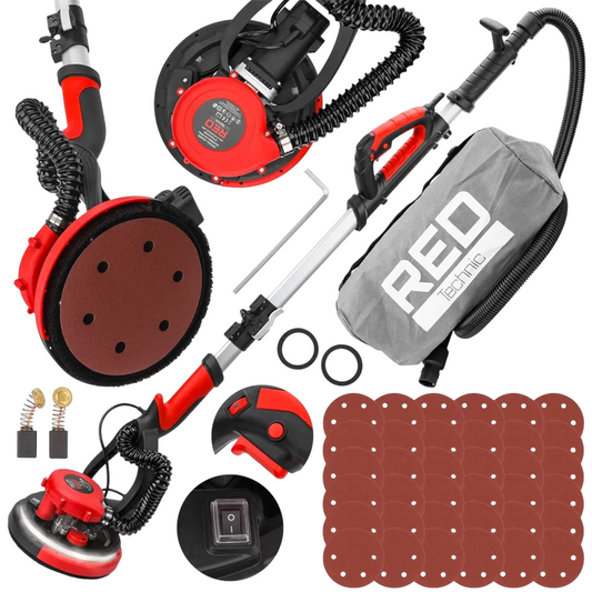 REDTECHNIC Žirafa brusilica za zidove s usisavačem 2000W