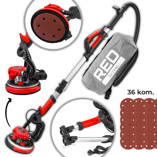 REDTECHNIC Žirafa brusilica za zidove s usisavačem 2000W