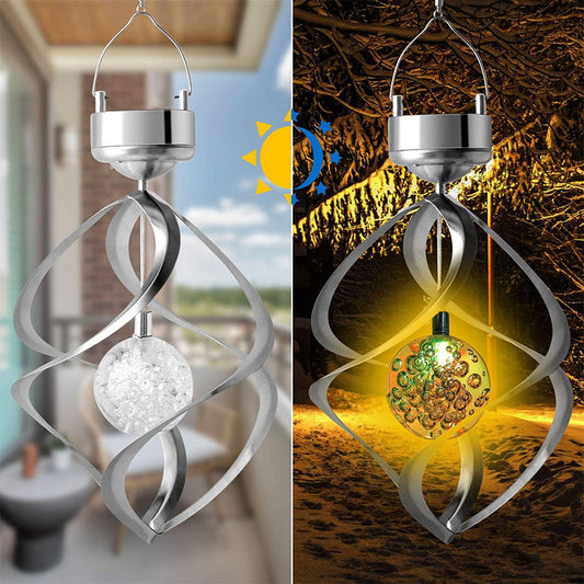 Solarna spiralna vanjska RGB lampa