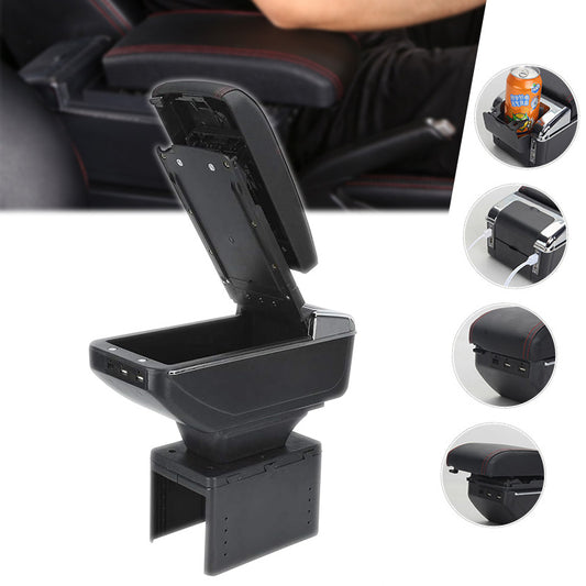 Univerzalni kožni naslon za ruku sa 7 USB ulaza