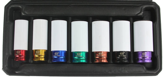 Set nasadnih ključeva sa zaštitom za alu felge 1/2", 7kom