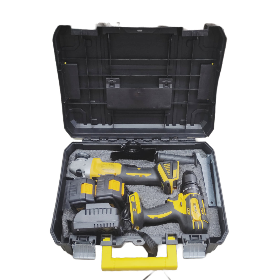 Trimax Combo set Udarna Bušilica + Aku brusilica 24v x2 - 5 AH