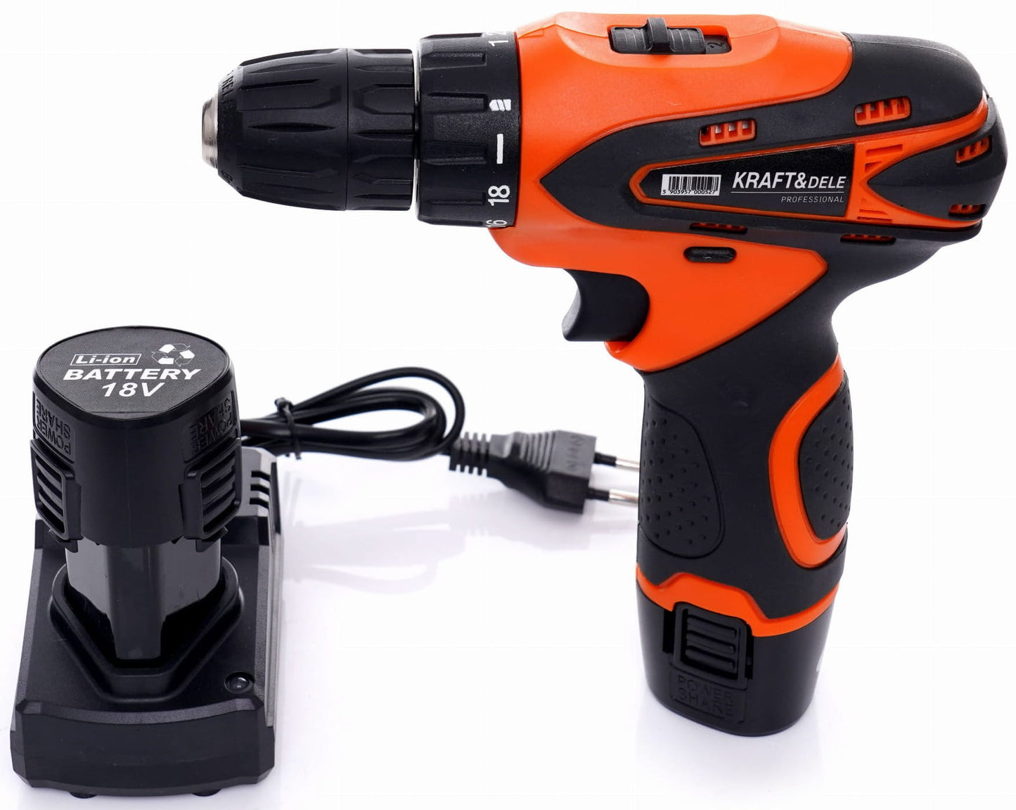 Akumulatorska bušilica-odvijač 18 V Li-Ion x 2 baterije