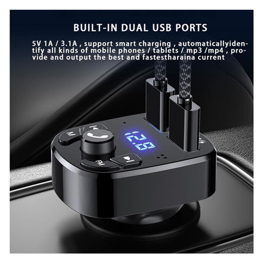 FM Transmiter za Auto s Bluetoothom, USB Punjačem i MP3 Playerom