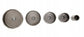 Set od 5 kruna za beton, ciglu,kamen