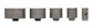 Set od 5 kruna za beton, ciglu,kamen