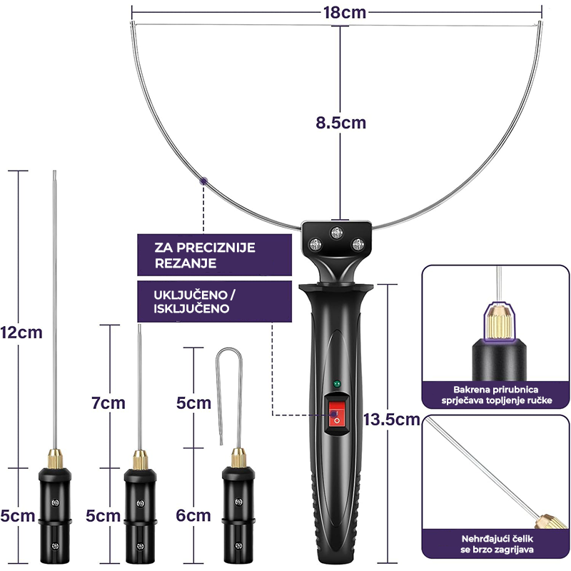 4-u-1 Električni rezač stiropora