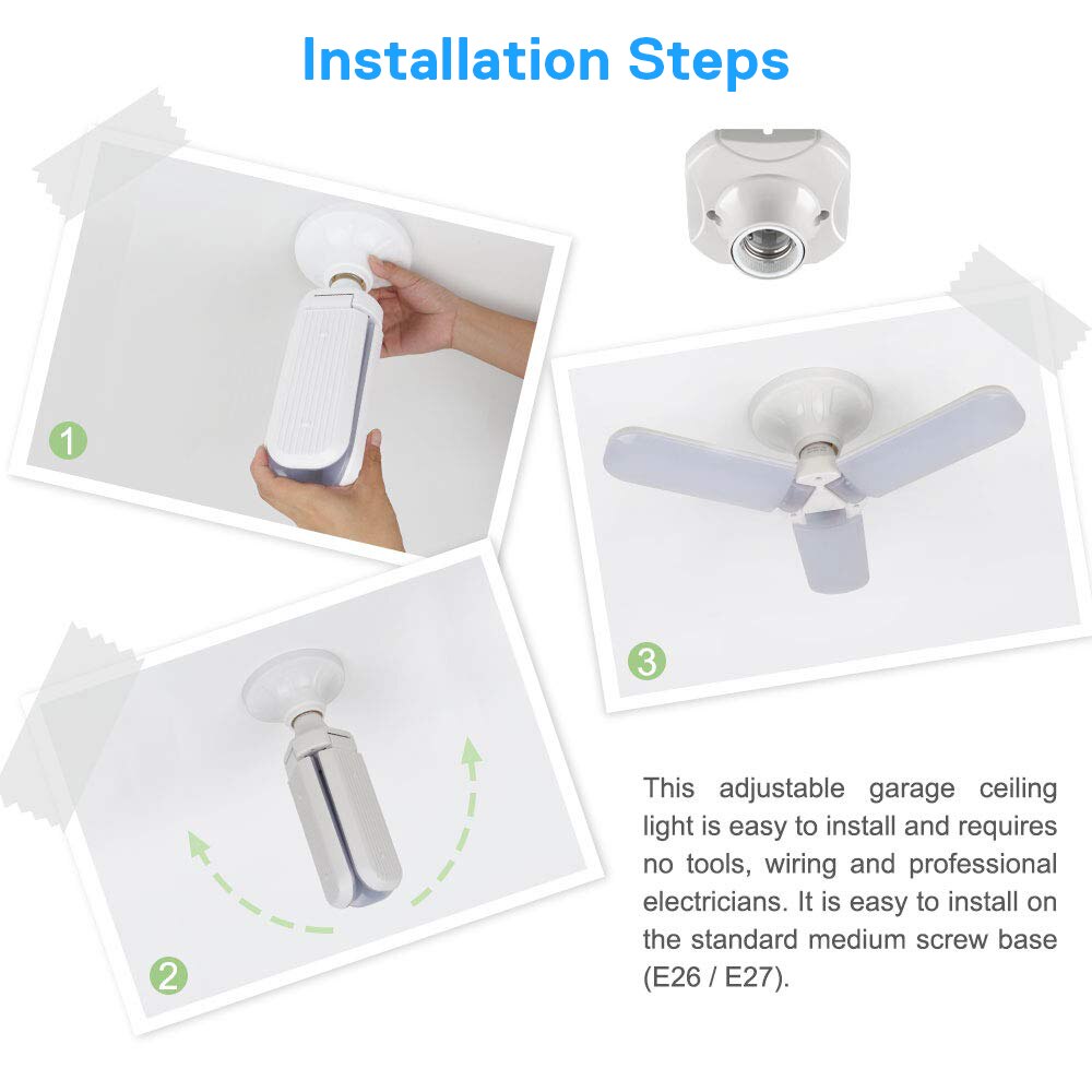 Led žarulja s 3 podesive led ploče 1+1 gratis