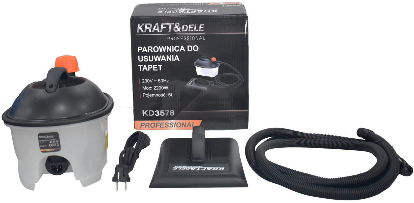 Skidač tapeta na paru 2200W 5L
