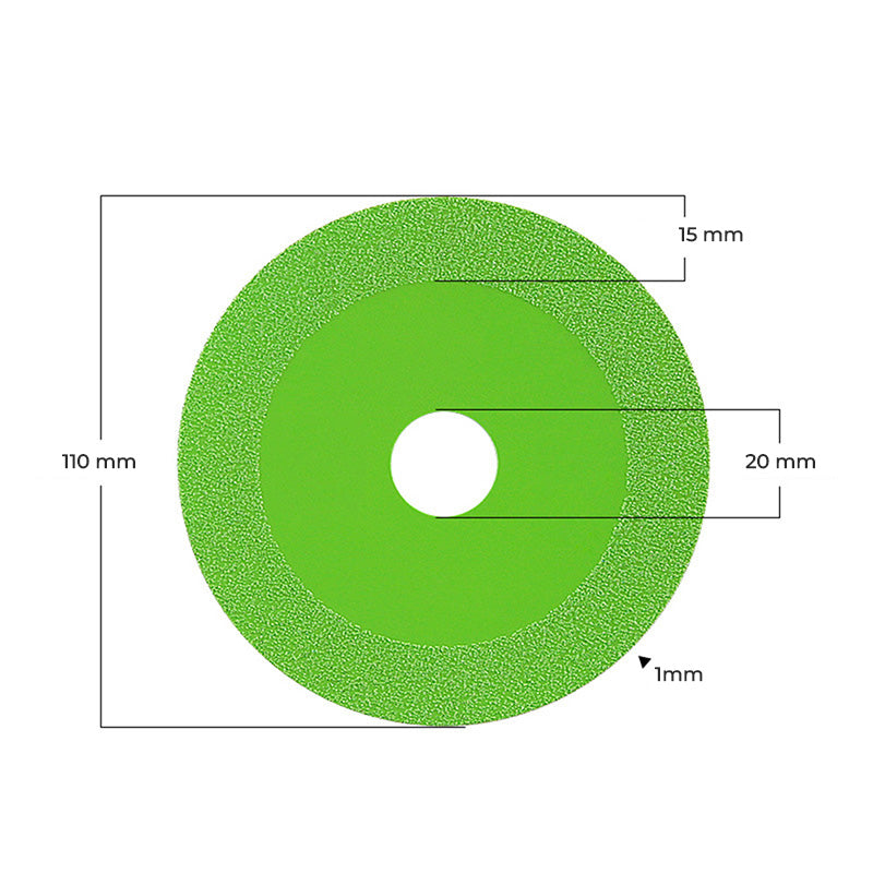 Dijamantna rezna ploča za staklo i kamen 110mm PAR