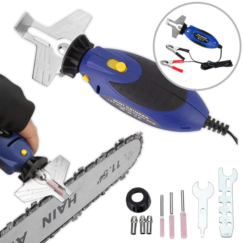 Električno oštrilo 12V – za brušenje lanaca, škara i noževa