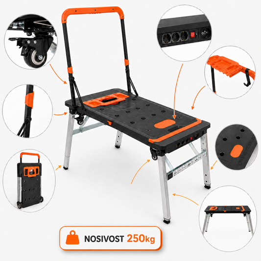 Sklopivi radionički stol 7-u-1  KD10748