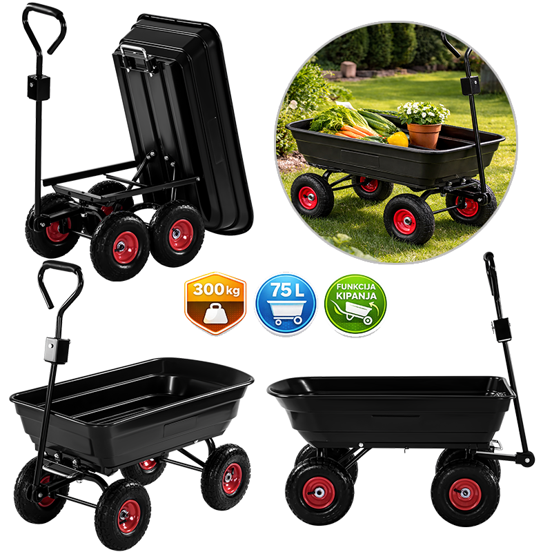 Vrtna ručna kolica 300 kg
