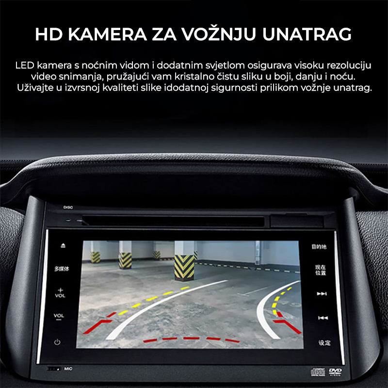 HD Stražnja Kamera s Noćnim Vidom i LED Svjetlima