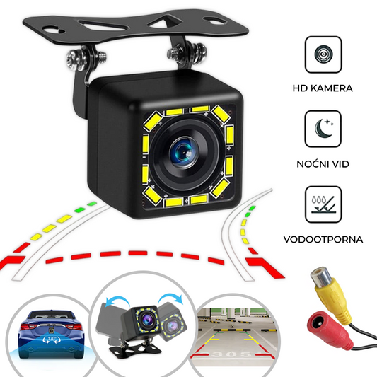 HD Stražnja Kamera s Noćnim Vidom i LED Svjetlima