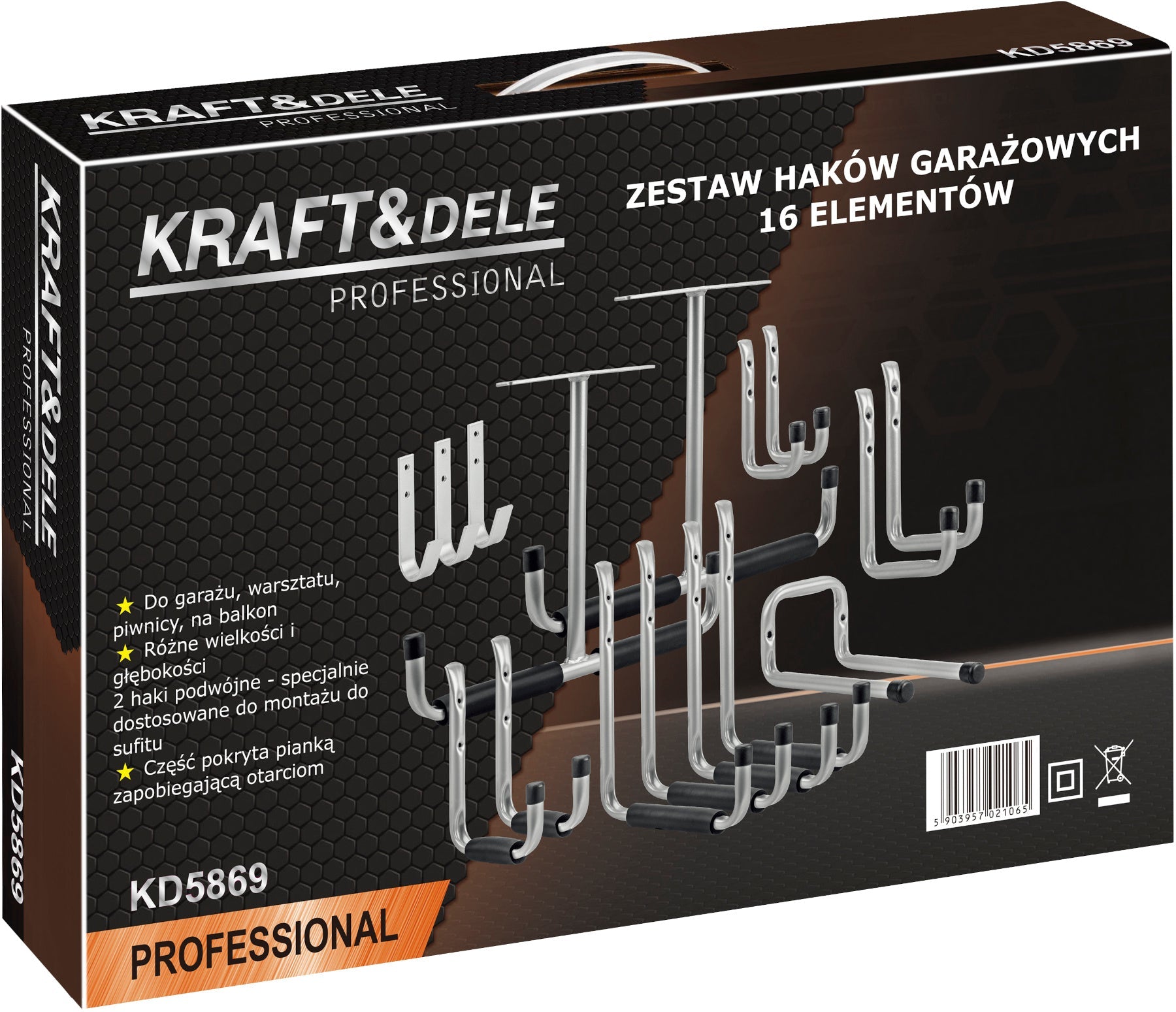 Set garažnih kuka 16 kom KD5869