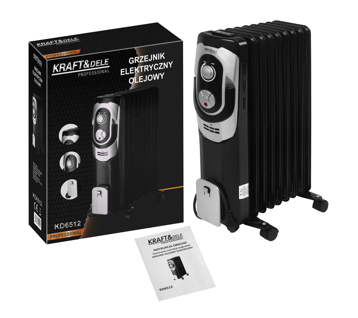 Uljni električni radijator s termostatom 2000 W KD6512
