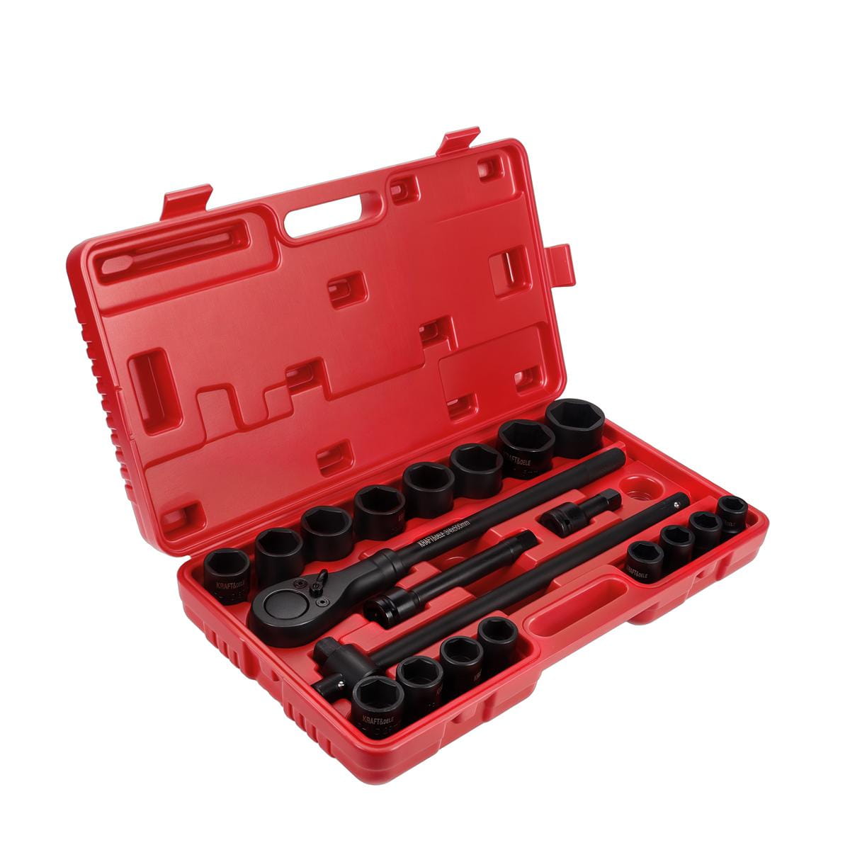 Račna + produžeci + udarne nasadne gedore 3/4" – KRAFT&DELE