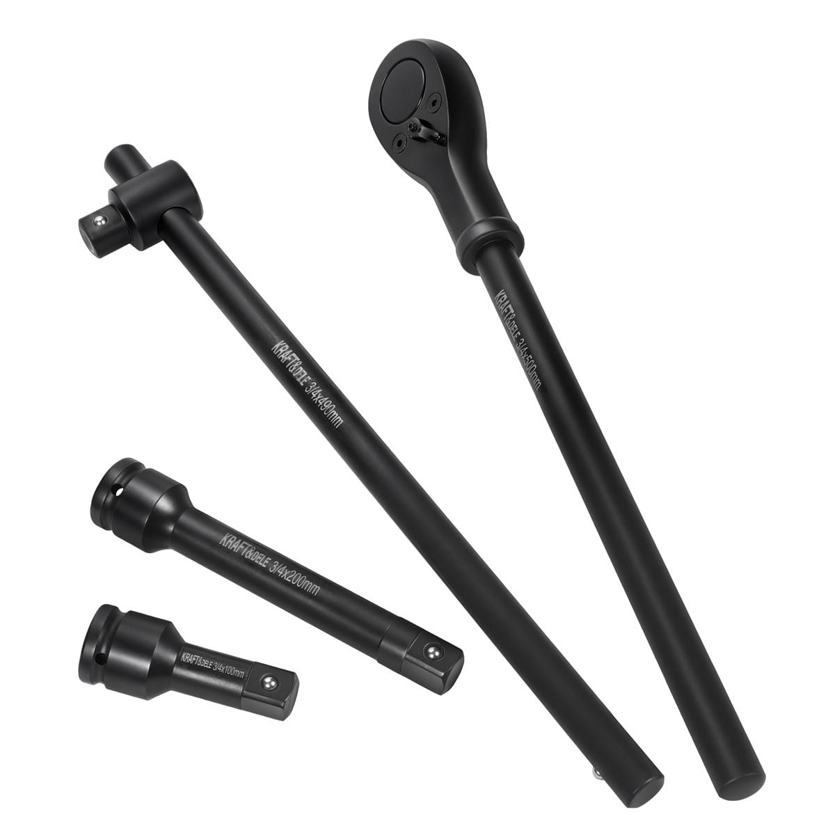 Račna + produžeci + udarne nasadne gedore 3/4" – KRAFT&DELE