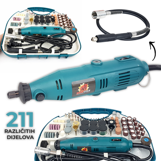 Mini brusilica sa setom nastavaka