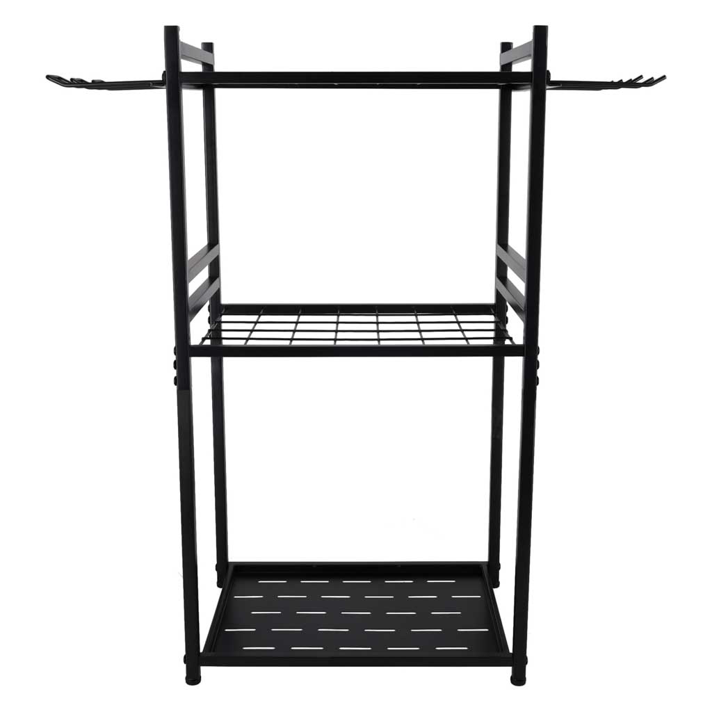 Stalak Za Vrtni Alat 81 x 43 x 30 cm Crni