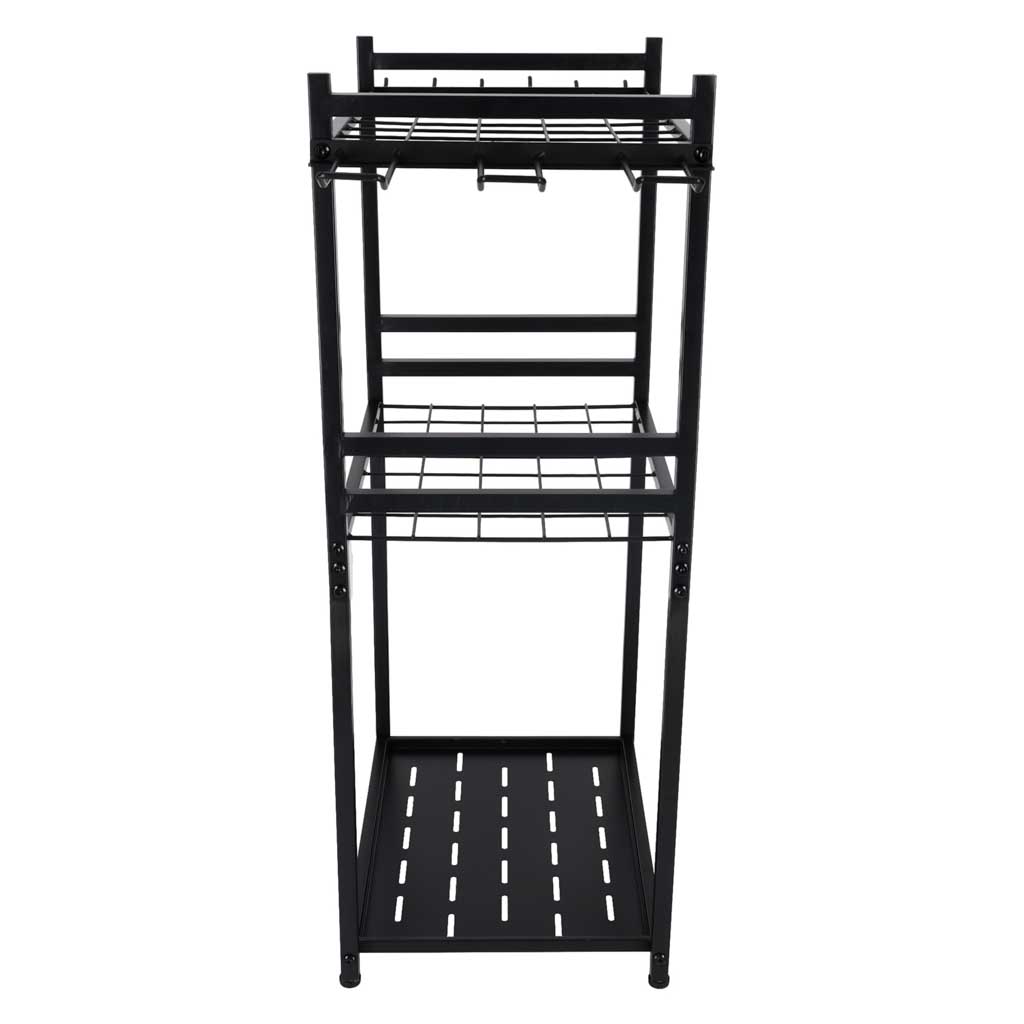 Stalak Za Vrtni Alat 81 x 43 x 30 cm Crni