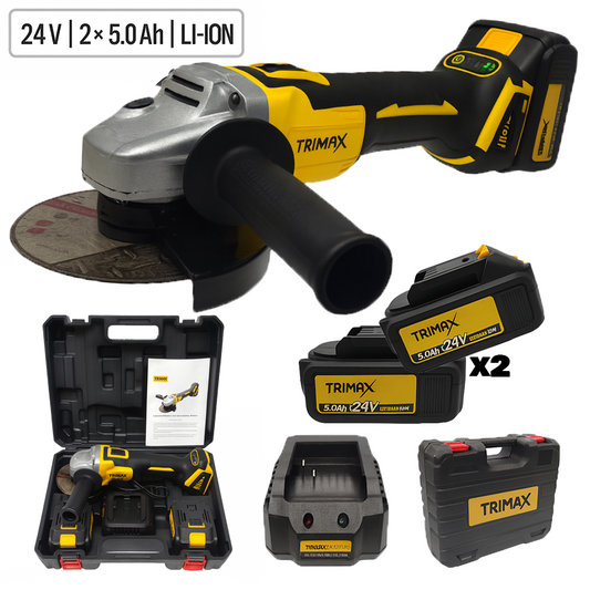 Kutna aku brusilica 24v x 2- 5.0 AH