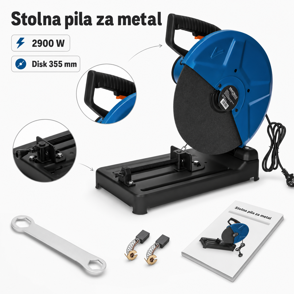 Cirkular za rezanje metala 2900W | KD553