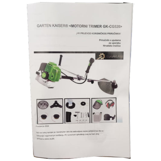 Gartenkaiser Trimer za travu 6,2 ks  + Oprema 2025g