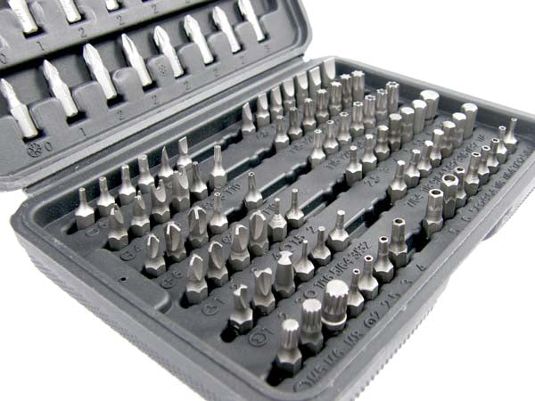 Set torx i bitova  za odvijače – 100 elemenata