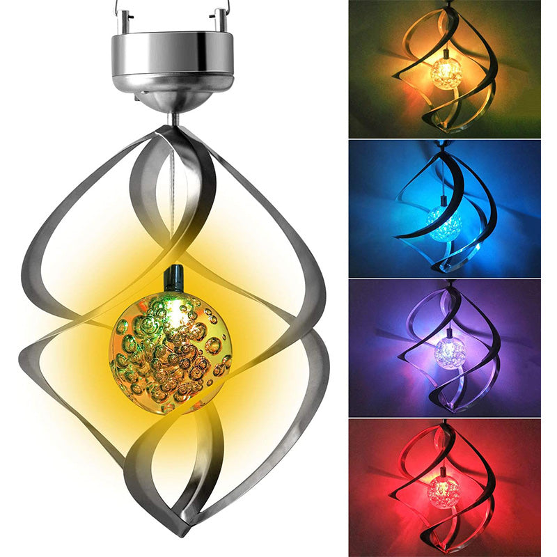 Solarni spiralna vanjska RGB lampa